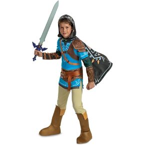 Disguise Boys Link Costume for Kids, Official Tears of the Kingdom Deluxe Costume With Boot Covers and Hood