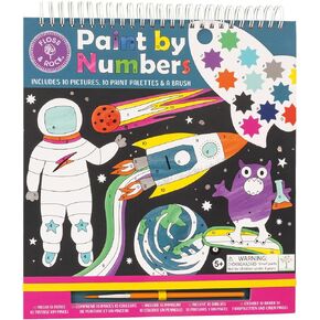 Floss and Rock Paint by Numbers, Space, 10.6-inches Length, Educational Activities for Kids, 48P5998