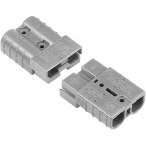 uxcell 6 Gauge Battery Quick Connect Disconnect 50A Wire Connector for Winch Auto Car Trailer Driver, Grey, 4pcs