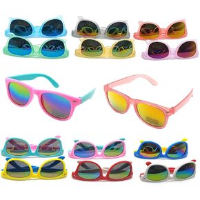 Kids Sunglasses Bulk Party Favors, 12 Pack Kids Sunglasses with UV Protection for Beach Pool Party Favors