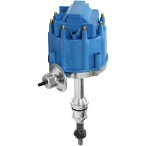 HEI Ignition Distributor for Small Block Ford 351W Windsor 5.8L 8 Cylinder New Distributor 65K Coil with Blue Cap