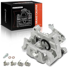 A-Premium Disc Brake Caliper Assembly with Bracket Compatible with Volkswagen Jetta/Golf 2010-2014, Passat 2012-2015, Beetle 2012-2013, Eos 2011-2016, GTI & Audi A3/A3 Quattro - Rear Left Driver Side