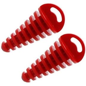 Muffler Pipe Exhaust Wash Plug for 80cc 125cc 150cc 250cc 2-Stroke ATV Quad Pit Dirt Bike Scooter Moped Motorcycle (Pack of 2) (red)