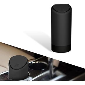 Pack of 1 Center Console Trash Can, Car Trash Can, Plastic Cup-Type Sundries Storage Box, for Most Car (Black #6.29" x 2.55")
