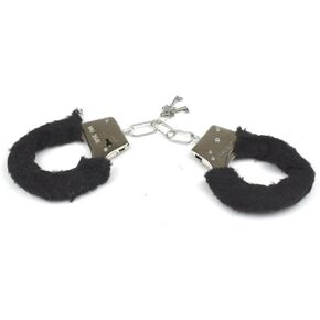 Pink Handcuffs Ankle Bracelets Adjustable Handcuffs Soft Plush Fluffy Cuff Anklets Bracelet Stainless Steel Chain with Key Release Party Cosplay Jewelry Gifts