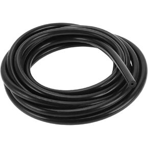 1pc for Air and Water Silicone Vacuum Tubing Hose High Temperature Automotive Vacuum Line 12FT 1/8" 3mm ID 3mm Thickness Black Silicone