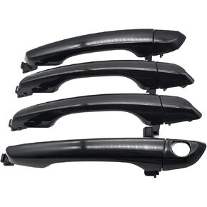 Set of 4 Exterior Door Handles for 2017-2020 Hyundai Elantra, Replaces OEM 82651-F0010- w/o Smart Entry System