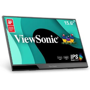 ViewSonic VX1755 17 Inch 1080p Portable IPS Gaming Monitor with 144Hz, AMD FreeSync Premium, 2 Way Powered 60W USB C, Mini HDMI, and Built-in Stand with Smart Cover,Black in Kuwait