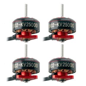 Happymodel 4pcs EX0802 14000KV/ 19000KV/ 25000KV 1-2S Brushless Motor CW CCW for FPV Racing Drone for Mobula6 HD RC Quadcopter (25000KV CCW)