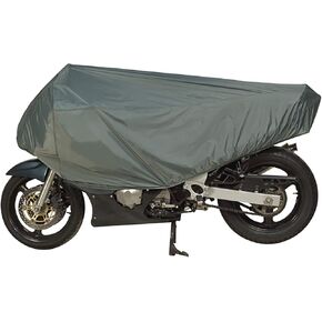 Dowco Guardian 26015-00 Travel Ready Water Resistant Premium Motorcycle Half Cover: Grey, Sportbike, Gray, Medium - Sport.