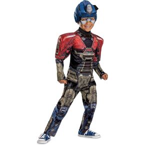 Disguise baby-boys Orion Transformers One Costume for Toddlers, Official Transformers Animated Movie Optimus Muscle Costume