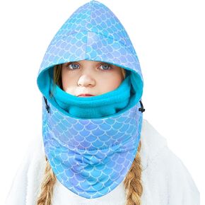 Kids Winter Windproof Hat, Unisex Children Heavyweight Balaclava for Kids, Ski Mask with Thick Warm Fleece Face Cover in Kuwait