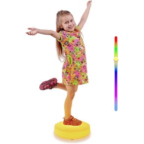 LED Floor Tile, 2Pcs Touch Sensitive Color Changing Floor Tiles, Rechargeable Interactive Games for Toddlers