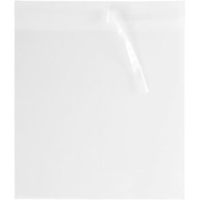 JAM PAPER Clear Cello Sleeves with Self Adhesive Closure - 100 Per Pack - 10 1/16 x 10 1/16