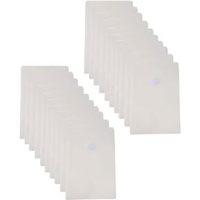 5’’ x 8’’ Vertical Clear Plastic Envelopes Cutting Dies Stencil Crafts Index Cards Holder 20 Pack Hook Loop Closure