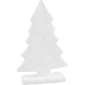 Mud Pie Large Pulp Trees Table SITTERS, White