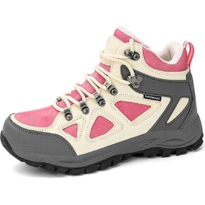 R CORD Girls Hiking Boots Kids Hiking Boots Girls Outdoor Adventure Trekking Boots Non-Slip Outdoor Boots Beige 3 Little kid