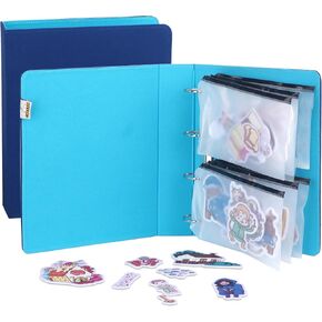 CHEFAN Felt Board for Toddlers, 2 Pack Multi-Functional Felt Pieces Storage Binders, Flannel Stories Board, Freestanding Felt Story Learning Board and Storage Bag for Preschool, Teacher