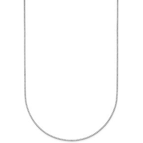 Diamond2Deal 950 Platinum Polished Solid Box Chain Necklace 16" to 24" (Width 0.7 mm to 1.5 mm)