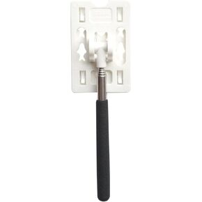 iplusmile 2Pcs Telescopic Rod Card Holder Garage Parking Reacher Sensor, Vehicle Parking Swiping Stick for Car Parking Fee Paying Toll Swiping Stick, White