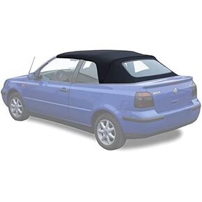Convertible Soft Top Black Replacement for 1995-2001 VW Cabrio Golf 1.8L 2.0L 4343902-2 Flynsu