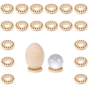 Sphere Stand,Crystal Ball Stand,Egg Stand,Decorative Egg Holder, Sphere Display Stand-Elegant Crystal and Decorative Egg Display Stand (16 Pcs Large size)