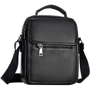 حقيبة كتف جلدية للرجال من Leathario حقيبة كتف جلدية صغيرة للعمل والعمل والسفر in Kuwait