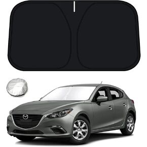 Bestview Windshield Sunshade Compatible with 2019-2024 Mazda CX-30 CX30 Accessories, Front Window Sunshade Sun Visor Protector Block UV Rays Heat, Foldable 2 Layers 210T Material