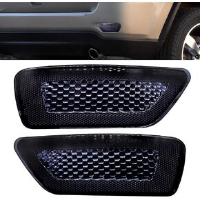 Black Rear Bumper Trim Reflector Lights Fits for Jeep Grand Cherokee 2012-2018 for Dodge Journey 2012-2020 for Jeep Patriot 2013-2017 for Jeep Compass 2011-2017 Replaces 57010720A 57010721AC