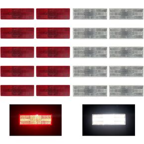 Reflector 150X50mm Self Adhesive Rectangle Safety Waterproof Stick on for Driveway Mailbox Trailer
