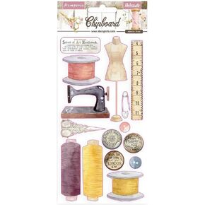 Stamperia Chipboard cm 15x30 - Threads (DFLCB27)