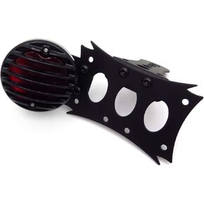 XKMT-Side Mount Tag License Plate Holder Bracket LED Tail Light Compatible With Harley Softail black [B00YWCA5Z2]