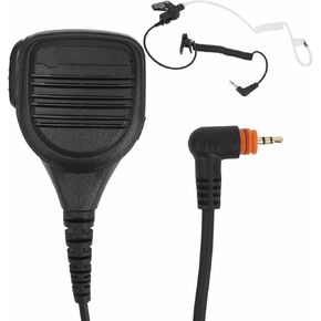 Pdflie TLK 100 Remote Speaker Mic Walkie Talkie Accessories Shoulder Lapel Microphone with 3.5mm Listen-only Earpiece for Motorola Wave Portable Two-Way Radio pmmn4125 rm250 SL300 sl3500e(6Pack)