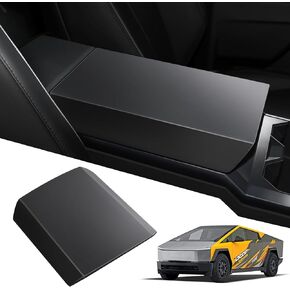 Center Console Cover Compatible with Tesla Cybertruck 2023 2024, TPE Scratch Resistance Armrest Cover Protect Pad for Tesla Cybertruck Accessories