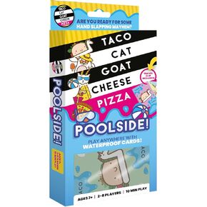 Taco Cat Goat Cheese Pizza - Poolside Edition – Waterproof Card Game for Outdoor Camping, Travel and Family Game Night - Wildly Entertaining & Easy to Learn – 10 Min, Ages 7+, 2-8 Players