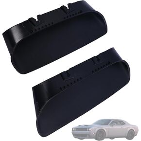 A Pair Air Vent Cover Hood Bezels and Accessories 68378081AB 68378080AB Compatible with Dodge Challenger 2019 2020 Replace 68378080AD 68378080AC Front Left & Right Side Black