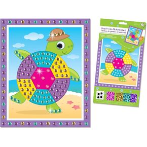 Mosaic Crafts for Kids Mosaic Kit Mosaic Sticker Art Kits for Kids Sticker Mosaic Sticky Mosaics for Kids DIY Kits for Girls Arts and Crafts for Kids Diamond Art for Kids Activities - Turtle