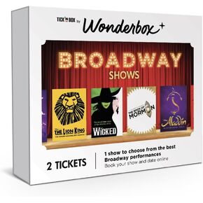 WONDERBOX – Experience Gift – Broadway Shows – 2 Tickets for The Broadway Show of Your Choice – Easy and Fast Booking Online - Unique Broadway Show Gift Idea - Find Broadway Musical Tickets