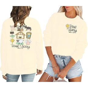 FAYALEQ Christmas Sweatshirt Women Merry Christmas Shirt Pullover Xmas Graphic Long Sleeve Tops