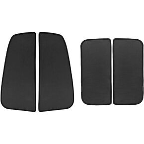 X AUTOHAUX 4 Pcs Glass Shade Cover Wing Door Side Rear Side Window Sun Shade Net Cover for Tesla Model x