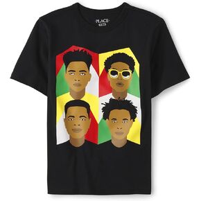 The Children's Place Boys' Equality for All Short Sleeve Graphic T-Shirts, Dream Lead Achieve Believe
