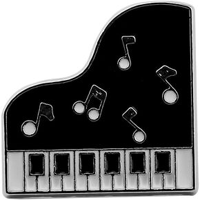 CENWA Black and White Keyboard Brooch Pin Piano Gifts Piano Keyboard Brooch Pin Music Jewelry Gift For Music Teacher Piano Lover