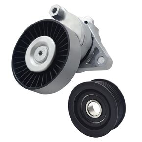 Serpentine Belt Tensioner and Idler Pulley Assembly Compatible with Mercedes E320 E430 E500 Replace# 1122000970 BACB11-KIT008