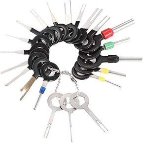 21Pcs Auto Terminals Removal Key Tool Set | Car Electrical Wiring Crimp Connector Extractor Puller Release Pin Kit Tools and Equipment