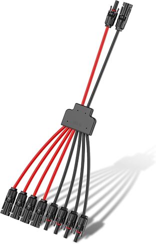 Solar Connectors for 2-3-4-6-8 Solar Panels,Tool-Free Solar Panels Connectors 10awg, Waterproof Solar Panel Splitter, 2 to 8 Y Branch Parallel Adapter for Solar Cable Extension in Saudi Arabia