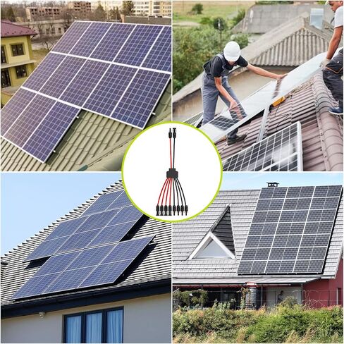 Solar Connectors for 2-3-4-6-8 Solar Panels,Tool-Free Solar Panels Connectors 10awg, Waterproof Solar Panel Splitter, 2 to 8 Y Branch Parallel Adapter for Solar Cable Extension in Saudi Arabia