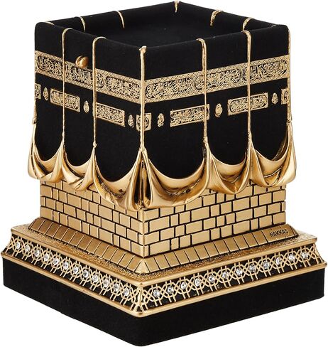 ديكور طاولة المنزل كابا طبق الأصل نموذج تحفة هدية العيد (صغير، فضي) in Kuwait