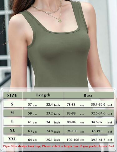 BQTQ 5 Pack Womens Square Neck Tank Tops Sleeveless Ladies Tank Top Undershirts in Saudi Arabia