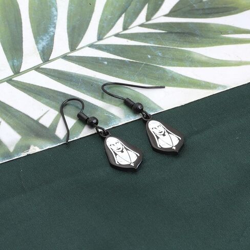 المفاتيح غير مقدس راهبة أقراط الرعب راهبة عاشق هدية هالوين نون مجوهرات هالوين حفلة هدية راهبة فيلم مخيف أقراط in Kuwait