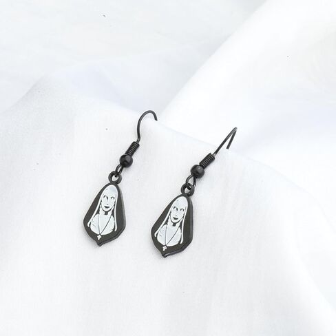 المفاتيح غير مقدس راهبة أقراط الرعب راهبة عاشق هدية هالوين نون مجوهرات هالوين حفلة هدية راهبة فيلم مخيف أقراط in Kuwait